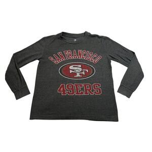 NFL Team Apparel Boys San Francisco 49ers Shirt Size M/8 Football Sports Casual